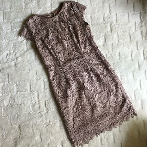 Women’s tan lace dress size 12